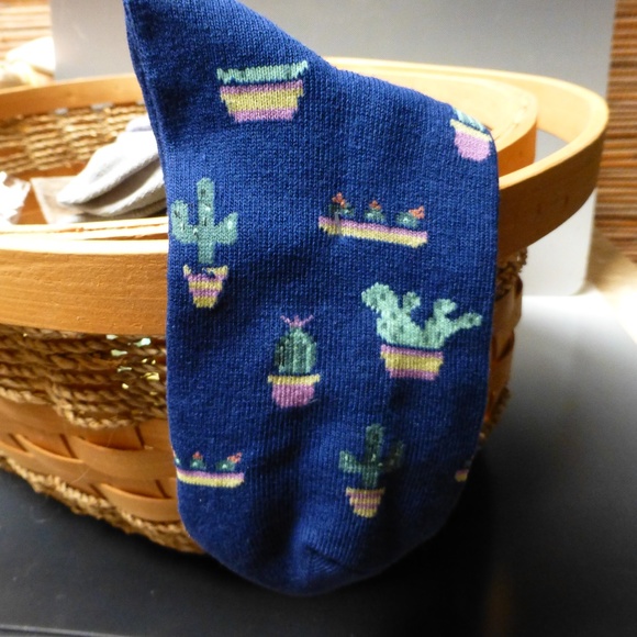 Cactus Accessories - NWT cactus socks in navy blue cutest ever  BUNDLE